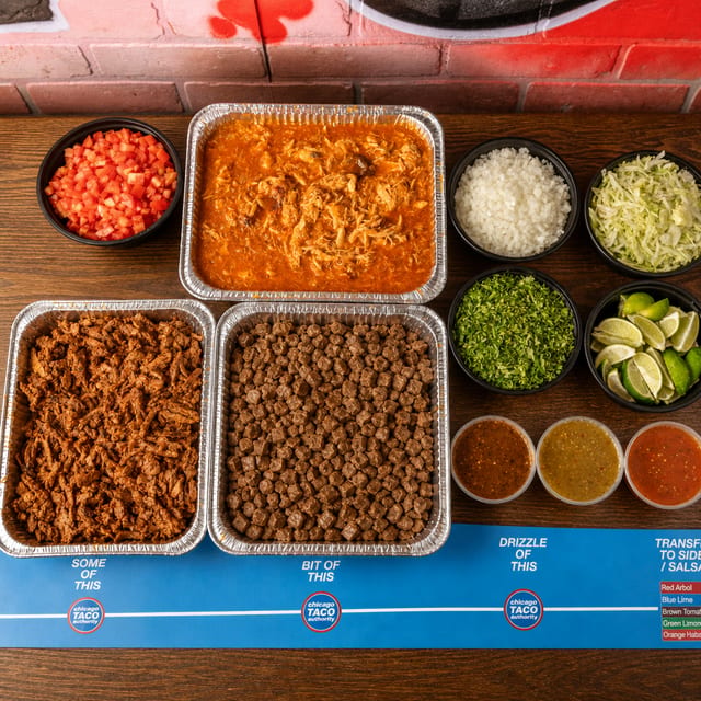 Taco Bar ( Serves 10-15 Guests ).