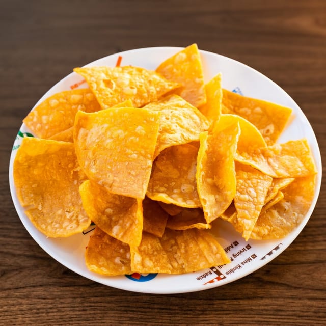 Hand Cut Tortillas Chips Bag.