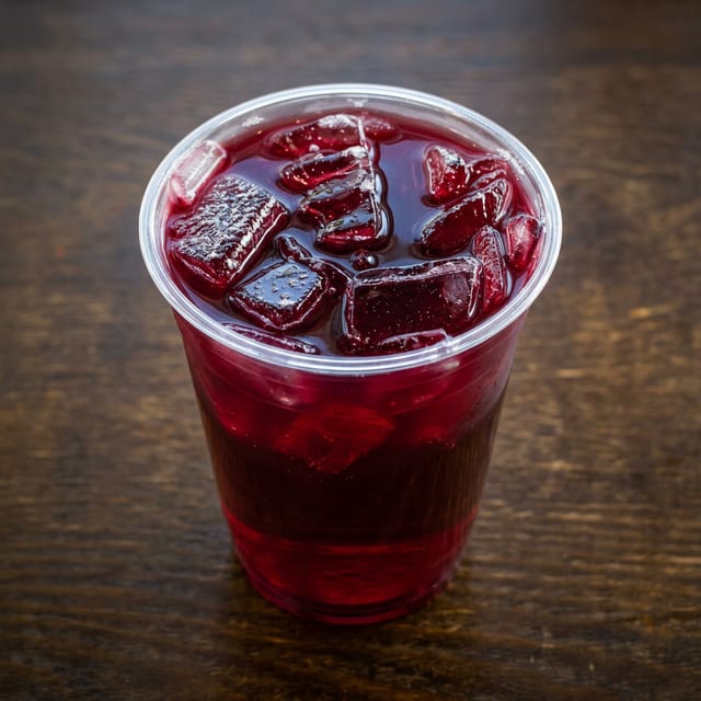 Iced Jamaica Hibiscus.