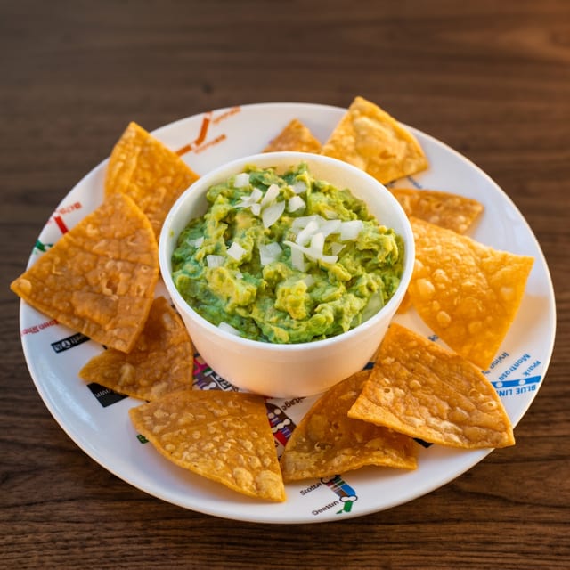 Guacamole and Hand-cut Chips.