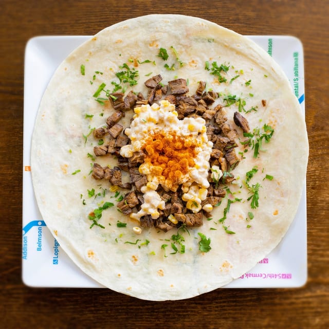 Steak & Elote Burrito.