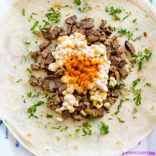 Steak & Elote Burrito